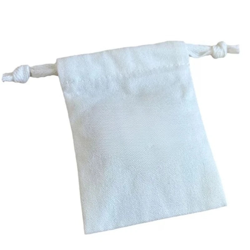 Personalized Cotton Canvas Drawstring Pouch for Jewelry Storage and Gift Canvas Packaging Bags Print Customized Size/Logo/Color
