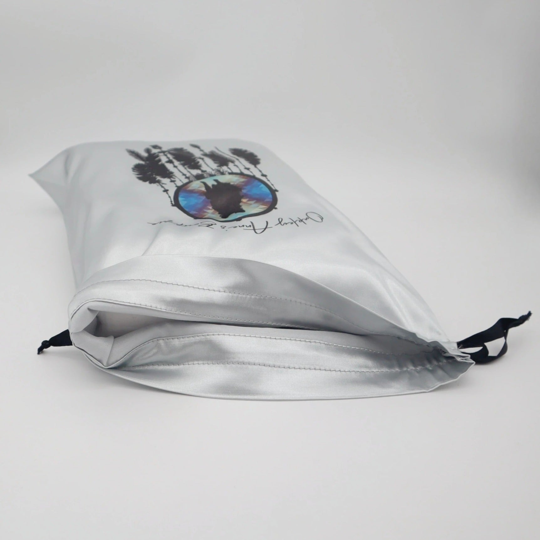 Silk Satin Packaging Bags for Jewelry/Hair Wig/Cosmetic/Product, Custom Size/Logo